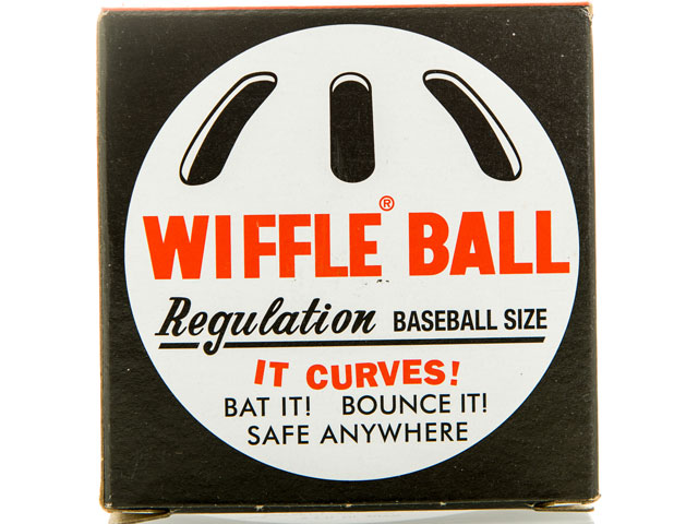 A brand new Wiffle Ball still in the box